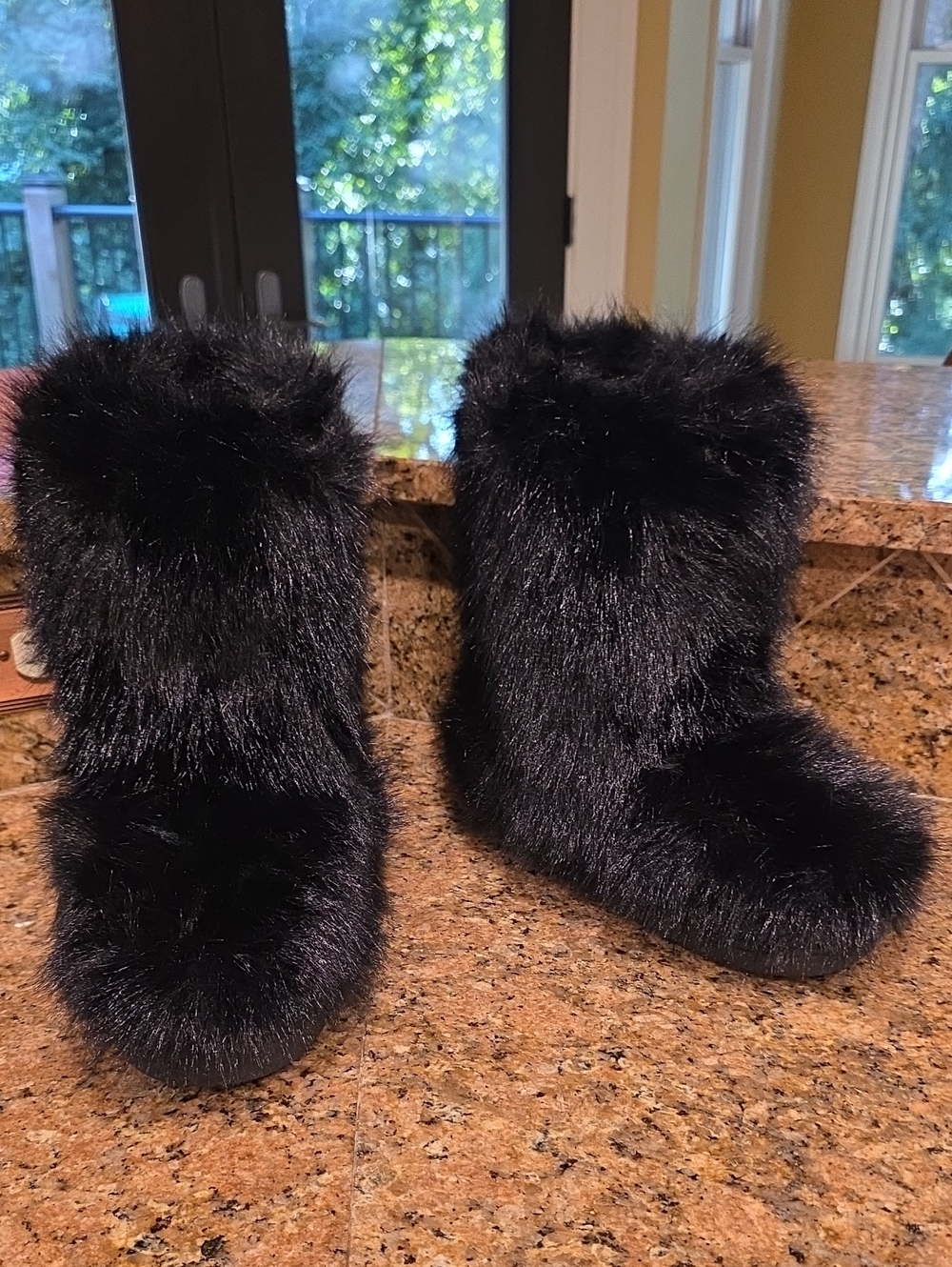 UO Azalea Wang Dipa Faux Fur Boots - SZ 8